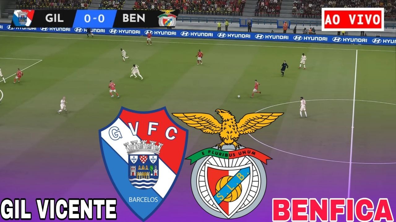 Gil Vicente vs Benfica AO VIVO Primeira Liga 2026 Jogo de Hoje Simulação Realista PES 21