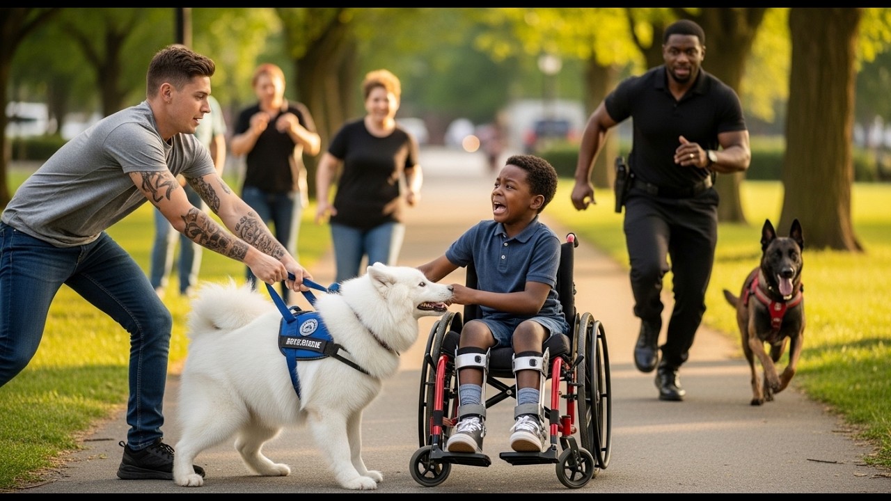 They Tried to Steal a Service Dog from a Disabled Kid – The SEAL Handler Was Watching