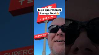 See Inside The Luxurious Tesla Supercharger Lounge! #shorts