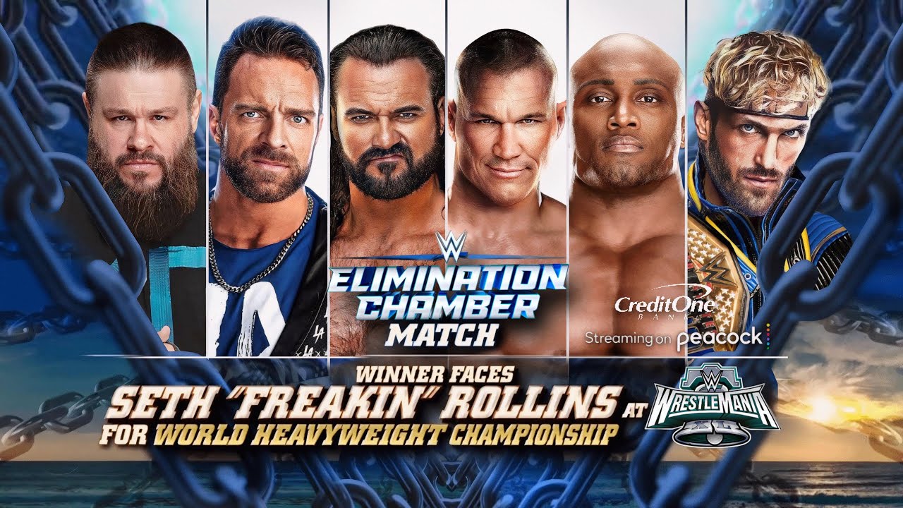 ⁣WWE Elimination Chamber 2024: Men's Elimination Chamber (Winner Faces Seth Rollins at Wrestlema