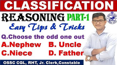 Classification Reasoning|Word Classification|Odd one out Pair|Part 1|Concept & Tricks|CGL, Constable