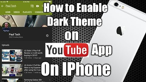 How to Enable/Disable dark theme on YouTube app for iPhone