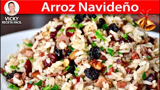 ARROZ NAVIDEÑO 🎄🍚😋 | Vicky Receta Facil