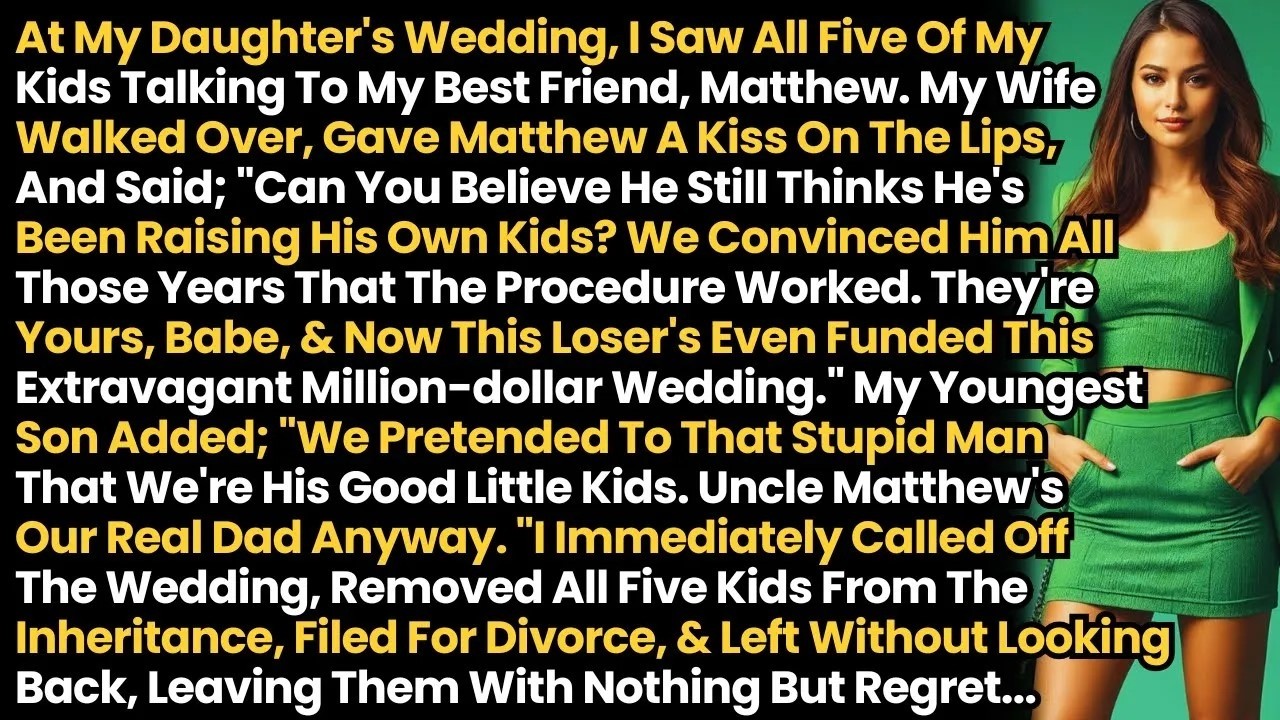 I Immediately Called Off The Wedding, Removed All Five Kids From The Inheritance, Filed For Divorce,