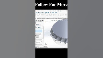 Coca-Cola Bottle Cap in SOLIDWORKS. #solidworks #solidworksshorts #shorts #youtubeshorts #cad