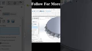 Coca-Cola Bottle Cap in SOLIDWORKS. #solidworks #solidworksshorts #shorts #youtubeshorts #cad