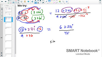Rationalizing complex numbers with binomial numerators