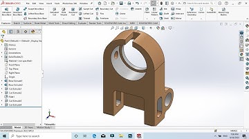 SolidWorks Tutorial: 3D Modeling of a Mechanical Bracket | Part DesignStep-by-Step