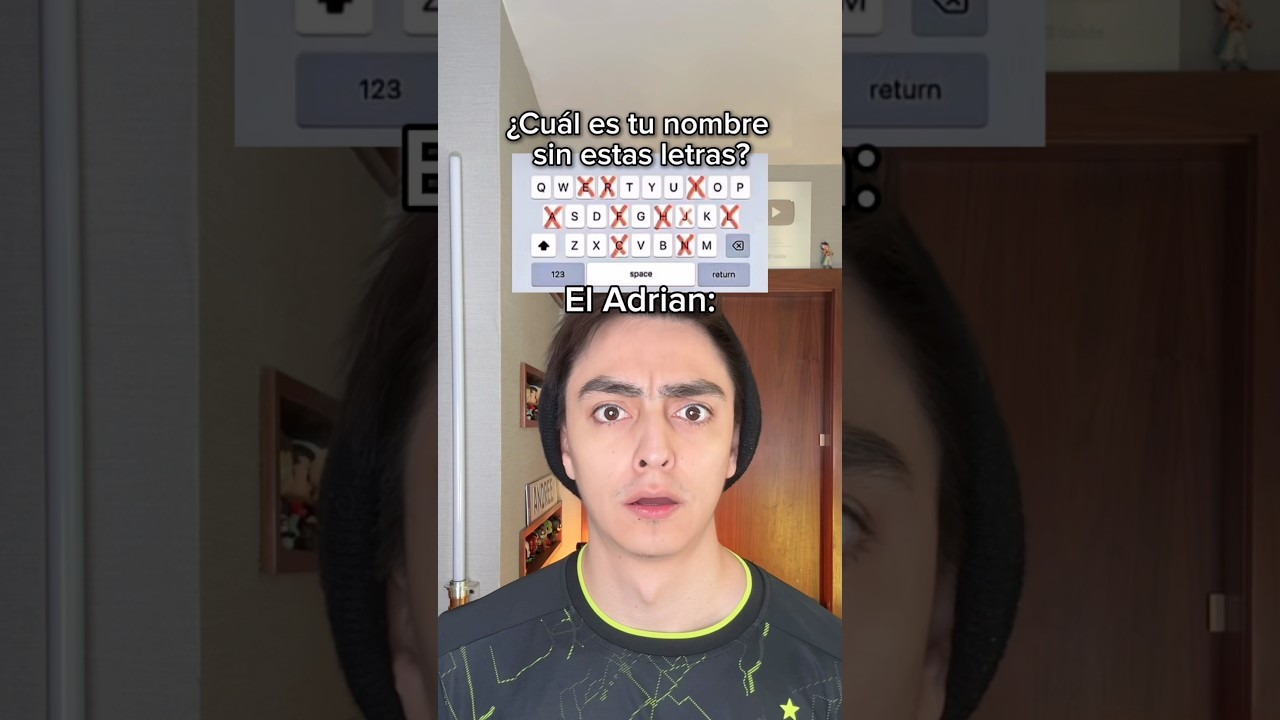 ¿Cuál es tu nombre sin estas letras?🤔💭 