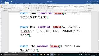 Comando Insert Mysql