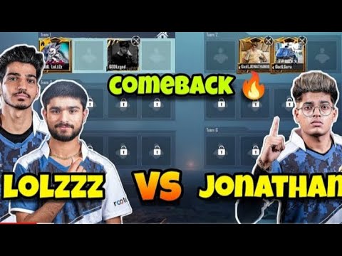 🛑JONATHAN GAMING VS LoLzZz gaming 🔥| 2 Vs 2 TDM | ZGod || Gaming guru ...