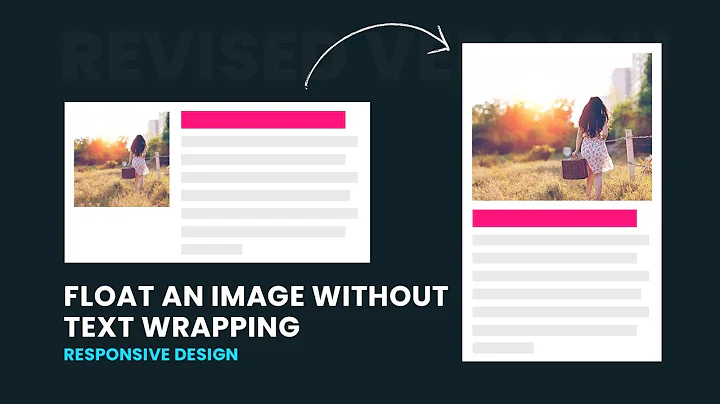 Float an Image Without Text Wrapping Using CSS Flex | Revised Version