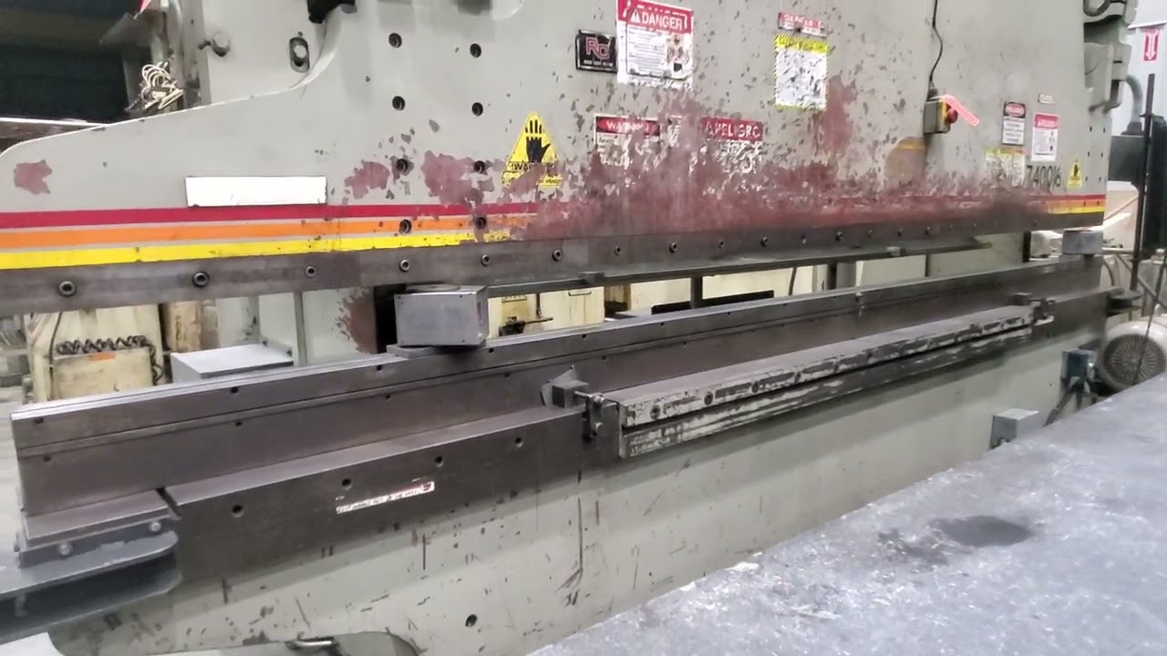 Accurpress 16' 400 Ton Press Brake Operation