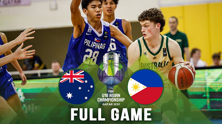 SEMI-FINALS Australia v Philippines | Full Basketball Game | FIBA U16 Asian Championship 2023