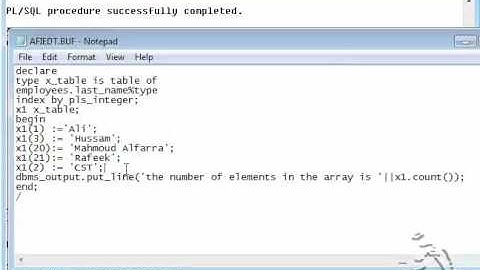 How to use functions of index by table (array) in PLSQL ?