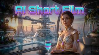 AI Short Film  Sci Fi Cinematic Girl on a Futuristic Planet