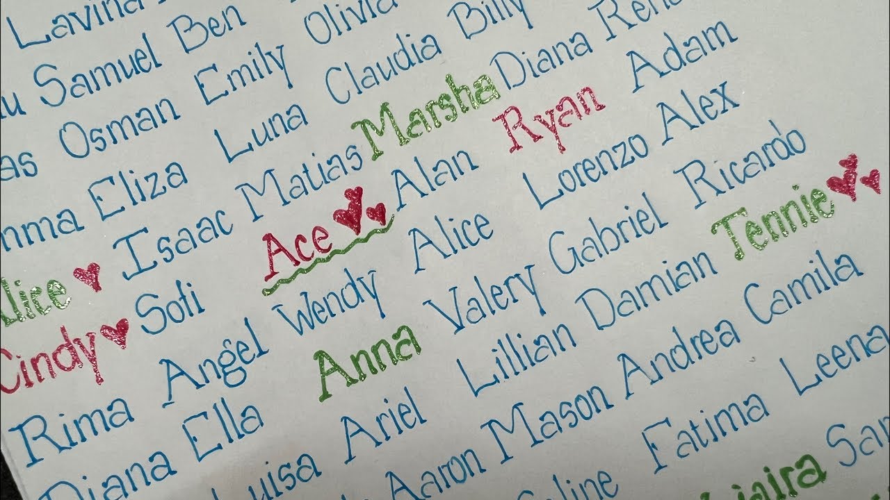 Handwriting name part 39 #handwriting #calligraphy #lettering #relaxing