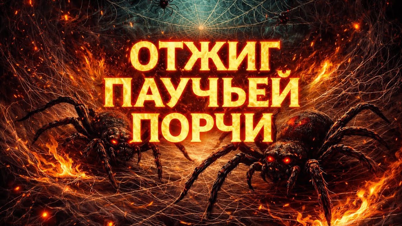 Паучья порча. Отжиг паучьей порчи. Чистка. #паучьяпорча #снятьпаучьюпорчу  #снятьпорчу #чистка 