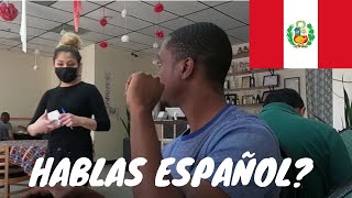 Peruvian Women Gives Me The BEST Compliment - First Time Trying Peruvian Food