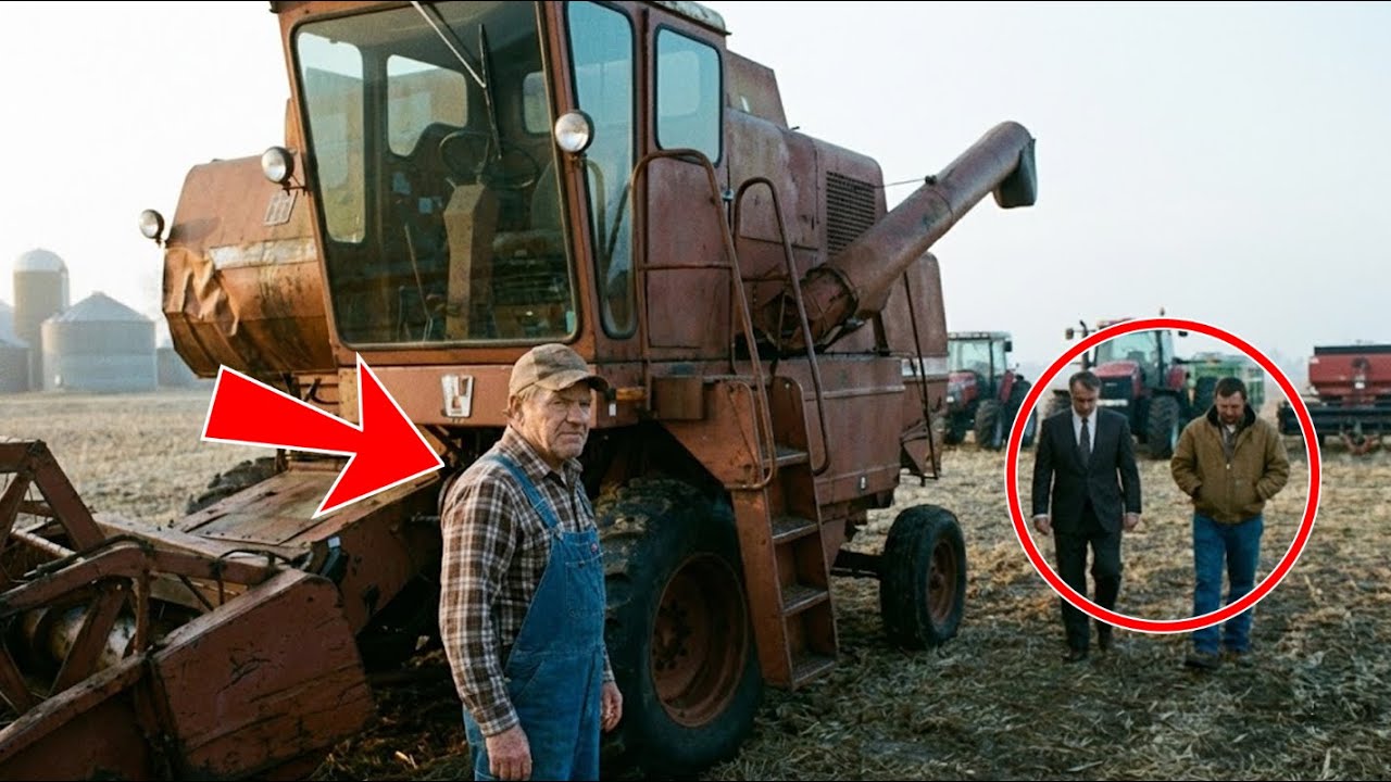 The 1979 Foreclosure Auction Came at Dawn… One Old Combine Changed the Bid