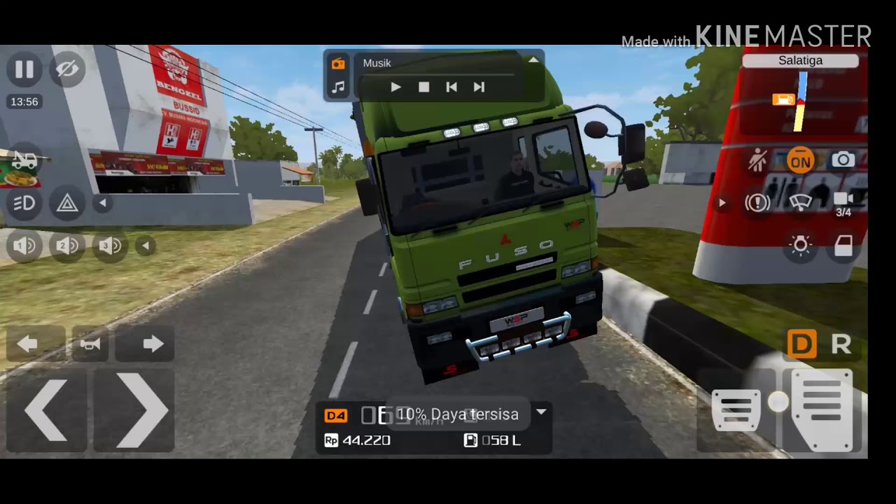 Bussid indonesia  test drive truk  fuso  YouTube