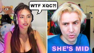 Madison Beer reacts to XQC calling her ＂ugly  😳