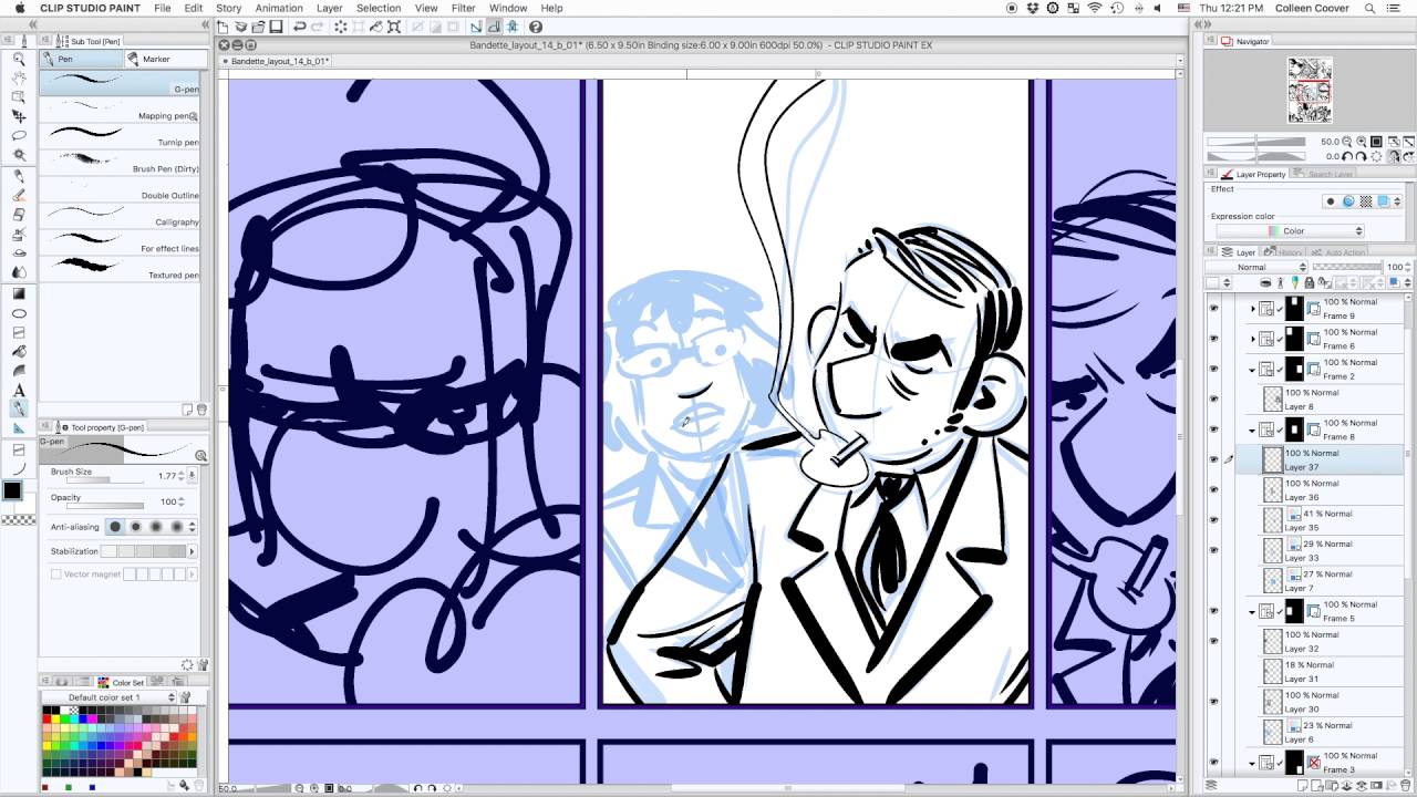 Bandette panels starring BD Belgique