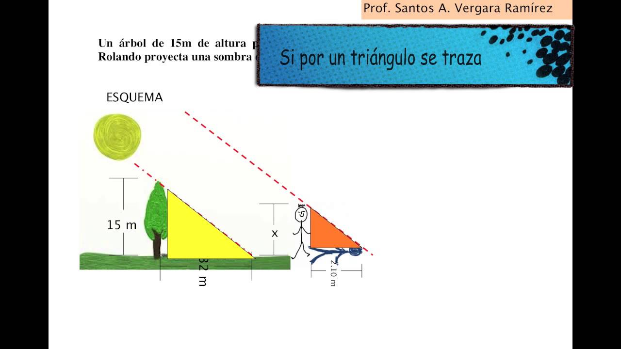 Resultat d'imatges de ejercicios resueltos teorema de tales arbol