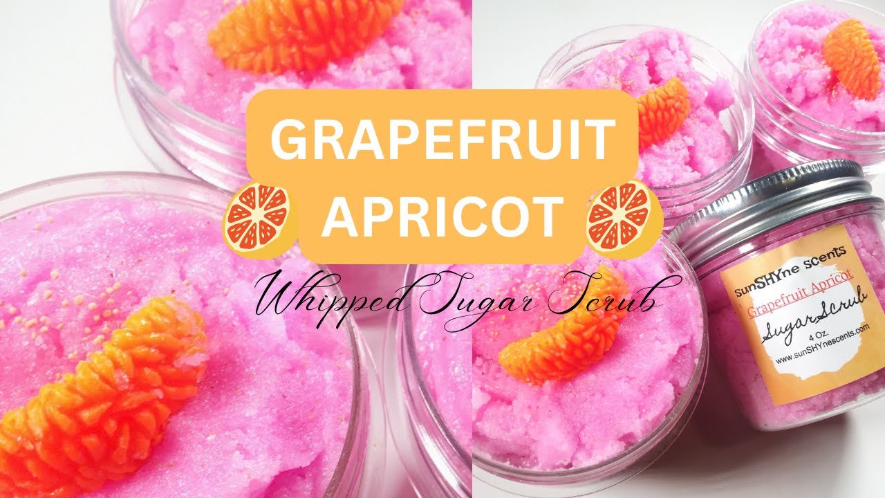 How I Make the PERFECT Emulsified Sugar Scrubs! (Grapefruit Apricot
