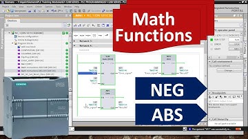 Math Functions NEG (complement) & ABS (absolute value) in PLC Programming? | Siemens TIA Portal
