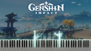 Genshin Impact - Moonlike Smile (Piano Tutorial + Sheets)