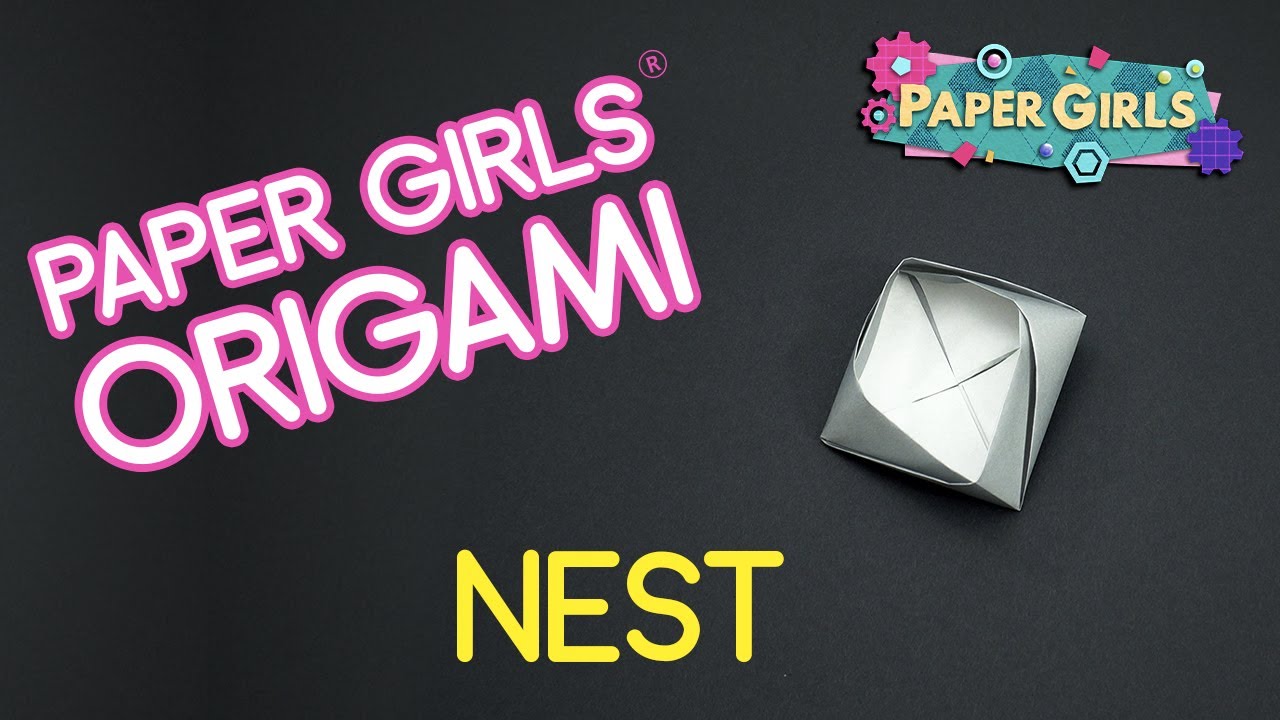 Origami Project for Episode 6 | A Bird's Nest | The Paper Girls Show