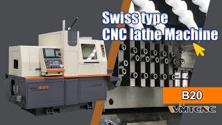 New Product：Swiss Type CNC Lathe B20——5 Axis & Dual Spindle For Pin #swisstype #swisslathe