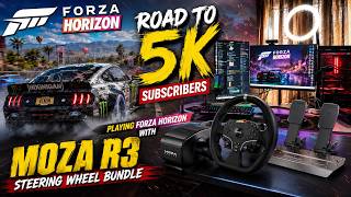 FORZA HORIZON 5 with MultiCam Setup & MOZA R3 | Road to 5K Subscribers