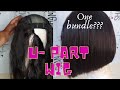 How to : Make a U part Wig using Only 1 bundle