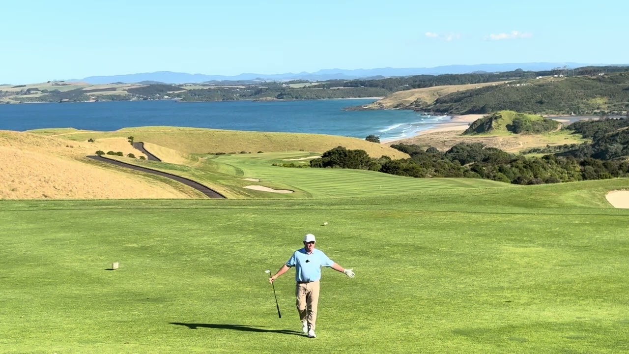Серия обучающих уроков по гольфу от Крейга Хокналла в Каури Клиффс, Новая Зеландия 