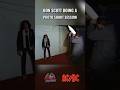Bon Scott photo shoot session with Eric Mistler in 1979, France #classicrock #acdc #bonscott