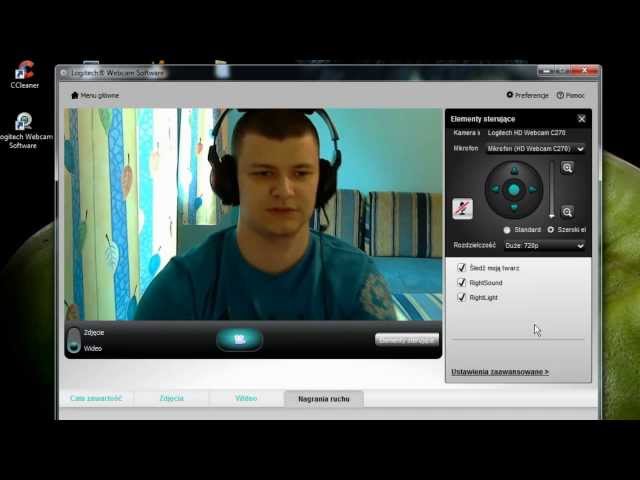 Logitech WebCam HD + - Test jakości obrazu - YouTube