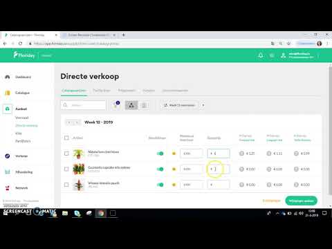 Catalogusprijzen invullen op Floriday