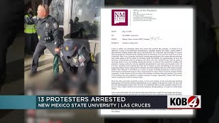 Protest at NMSU leads to 13 arrests