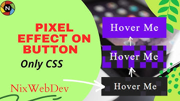 || Pixel Effect on Hover || Creative Button Animation || HTML & CSS||