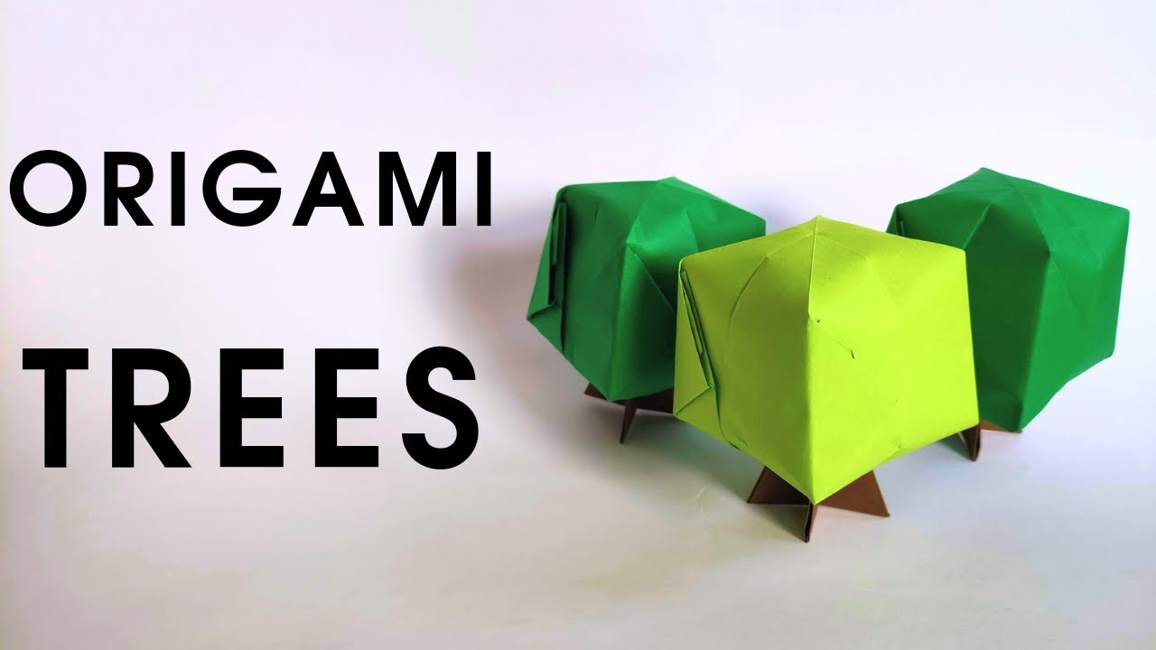 Origami TREE tutorial | How to make a paper tree - YouTube