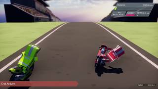 Arduino speedometer integrated with Unity - Early race prototype