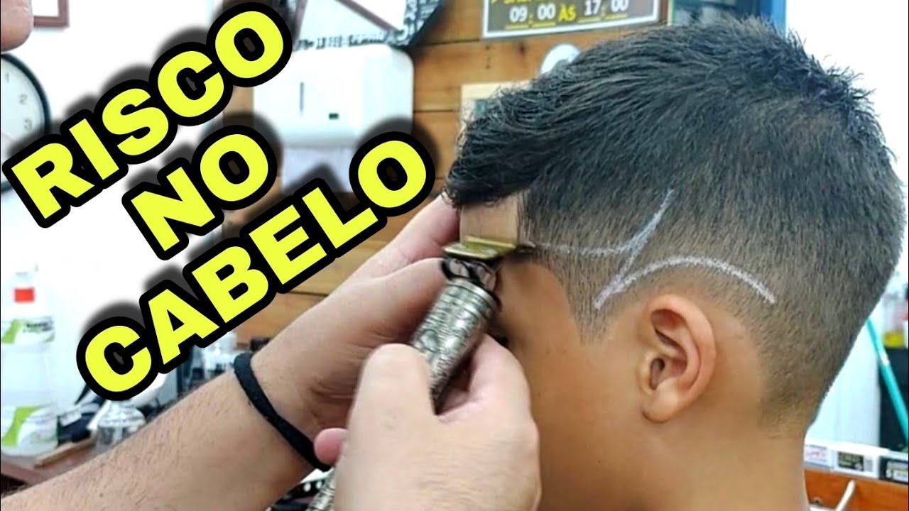 Moicano Disfarçado com Risco • - Men's Navalha Barbearia