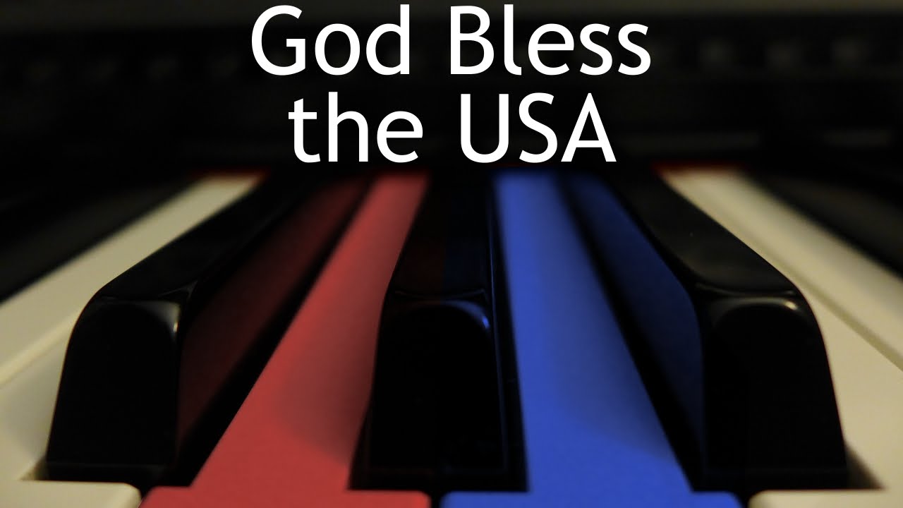 God Bless the USA piano instrumental cover with lyrics