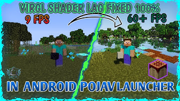 How To Fix VirGl Shader Lag In Pojav Laucher | Electro7YT