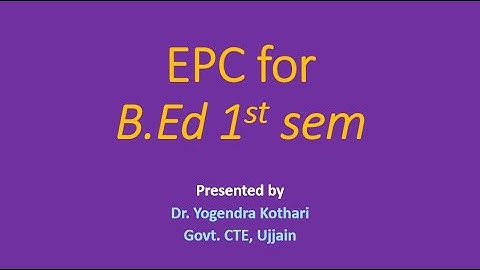 Enhancing Professional Capacities (EPC-1) | Reading & Reflecting Text