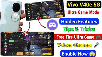 Vivo V40e Ultra Game Mode Voices Changer Enable | Vivo V40e Game Turbo Hidden Features Tips & Tricks