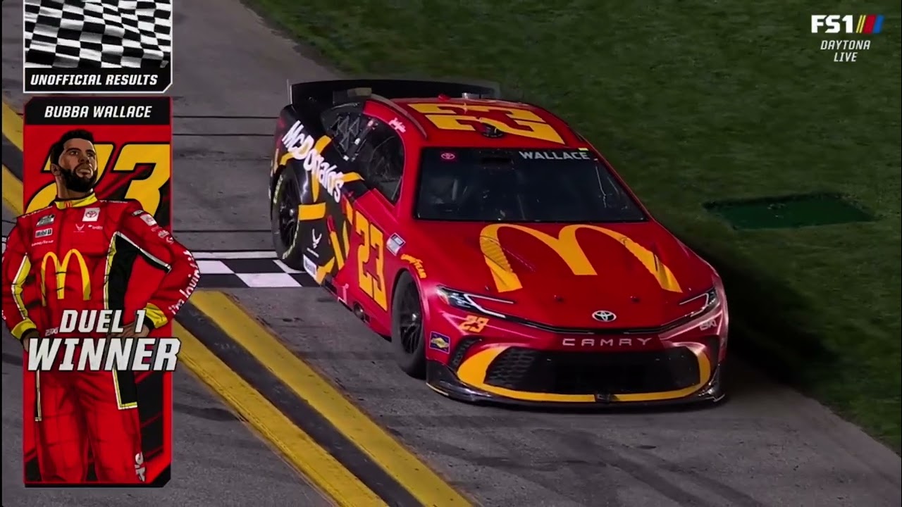 Bubba Wallace Wins Duel #1 at Daytona & Justin Allgaier Races his way into the Daytona 500