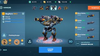 Bagliore Full Flamethrower Kelvin | War Robots Gameplay 